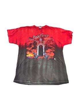 Vintage Pink Floyd 2001 Concert T-Shirt Mens Size XL Tie Dye Tin Blue Wonderland